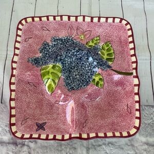 Vintage Gates Ware /Hydrangea By Laurie Gates  Platter Serving Tray